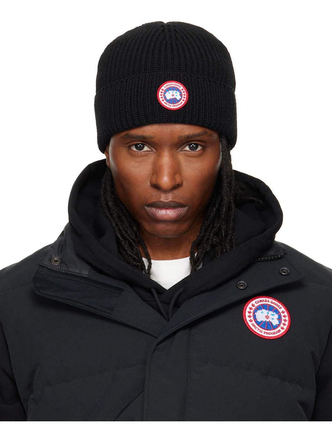 Black Rib Beanie - 1