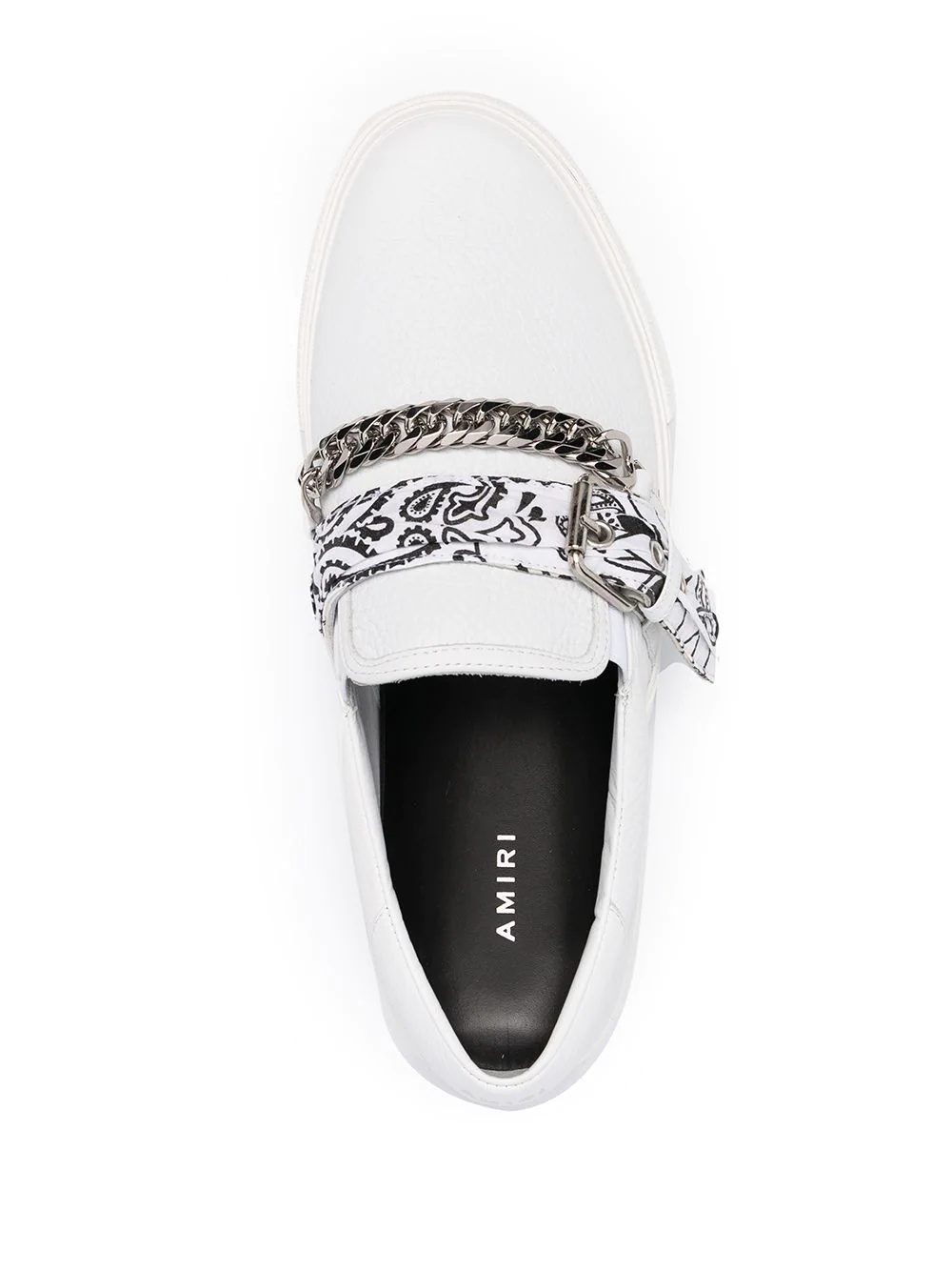 bandana chain slip-on sneakers - 4