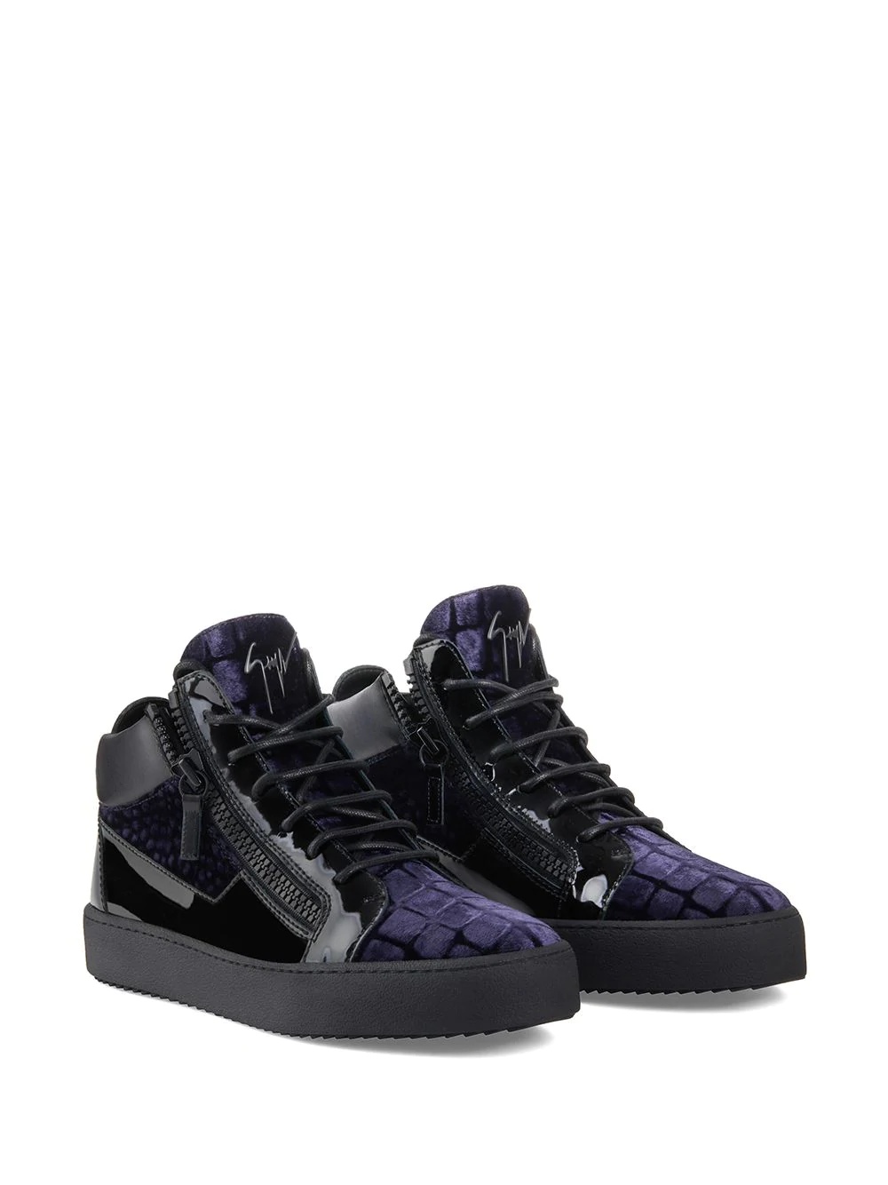 Kriss crocodile-effect sneakers - 2