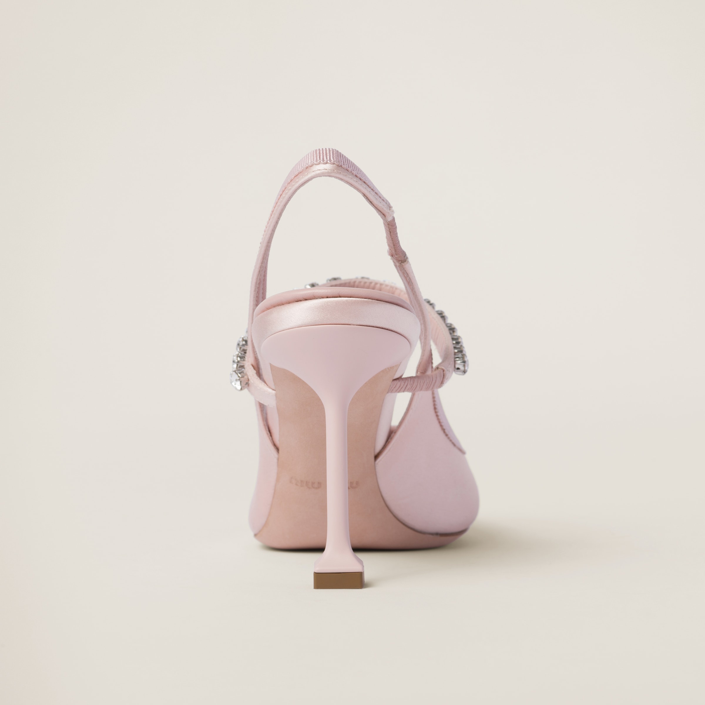 Satin slingback pumps - 3