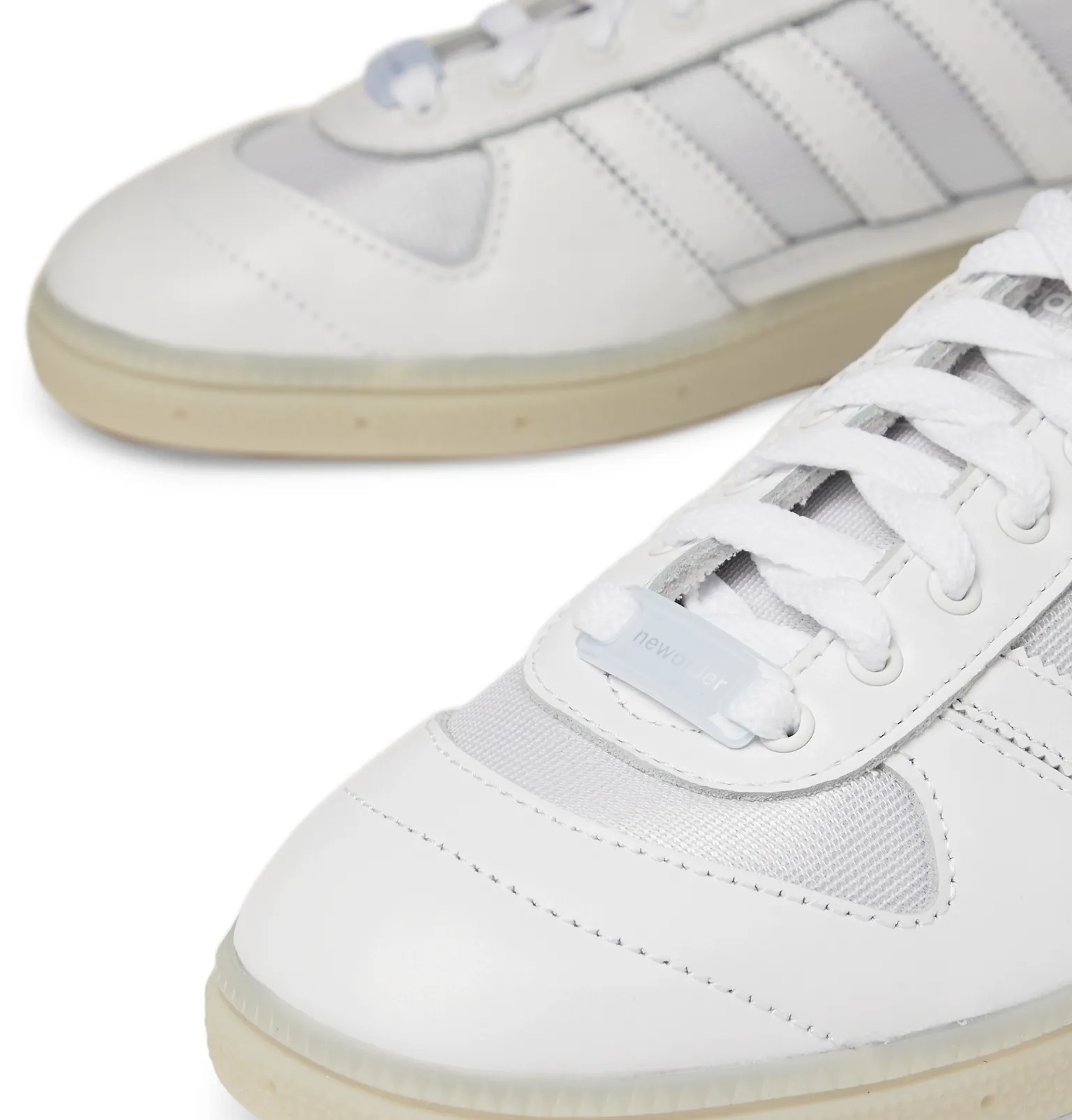 + New Order SPEZIAL Wilsy Leather and Reflective-Mesh Sneakers - 6