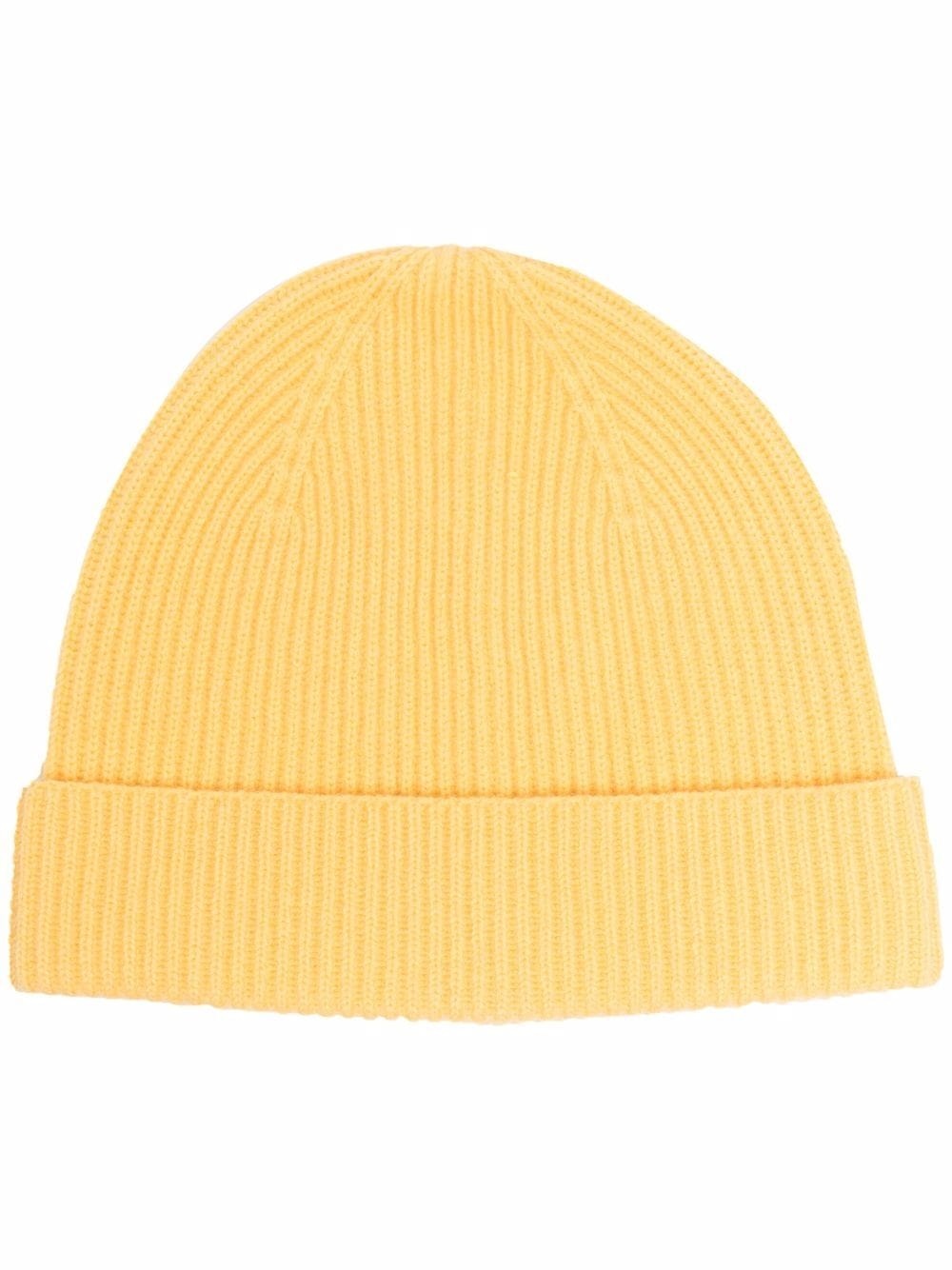 ribbed wool beanie - 1