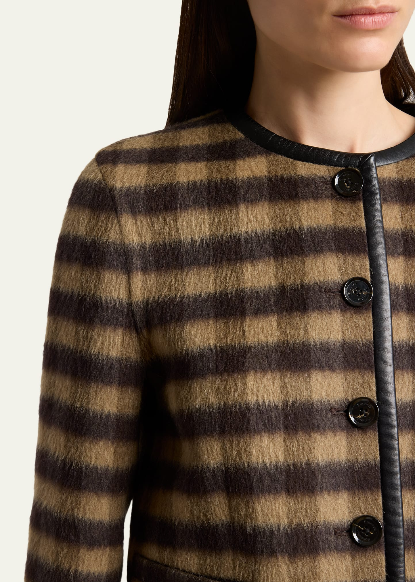 Helene Plaid Cashmere-Blend Jacket - 5