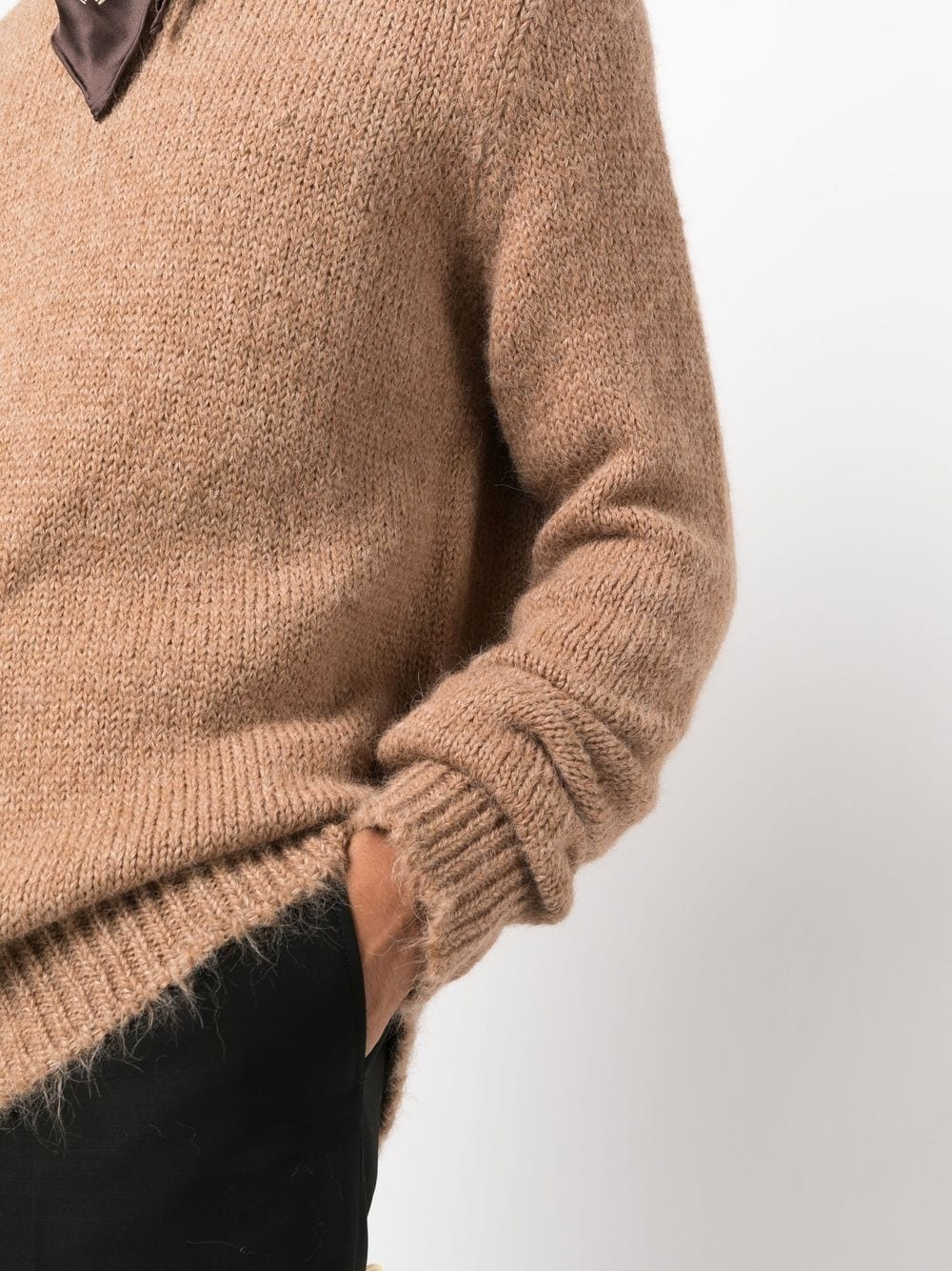 round-neck knit jumper - 5
