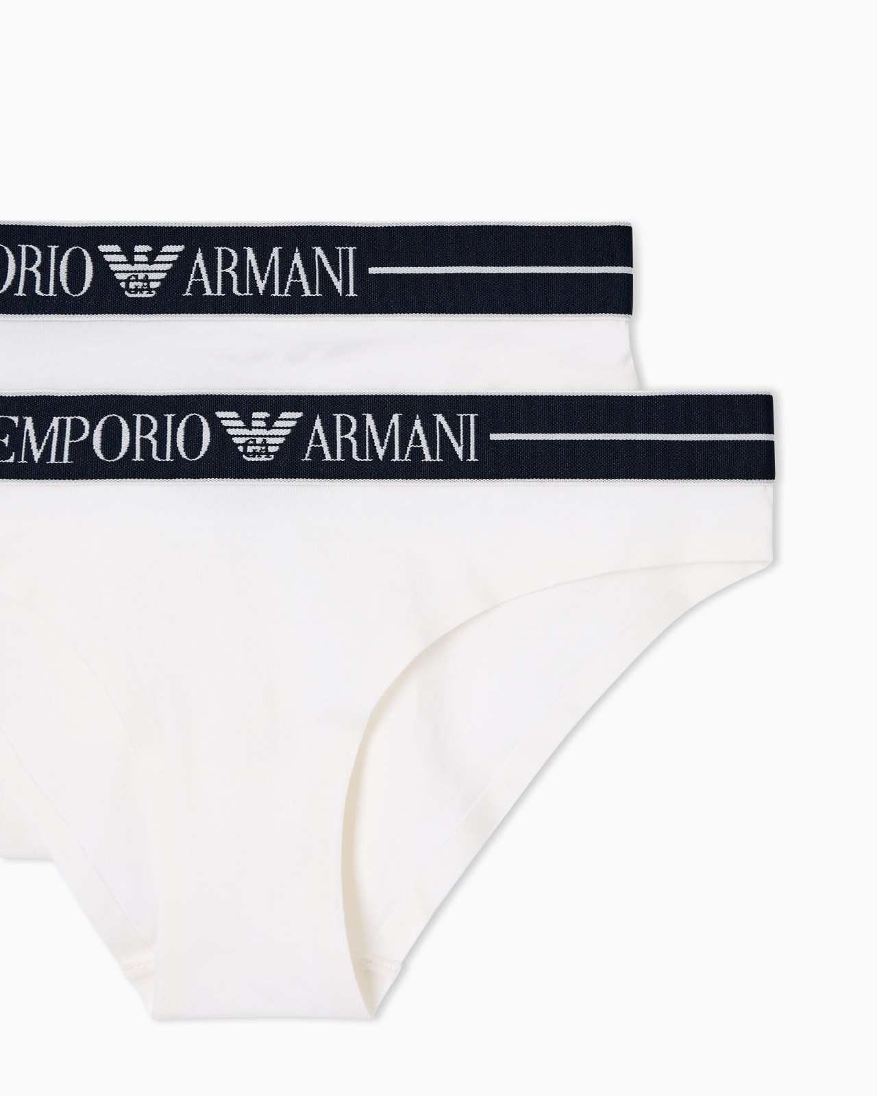 TWO-PACK OF ASV ORGANIC-COTTON BRIEFS WITH LOGO WAISTBAND - 2