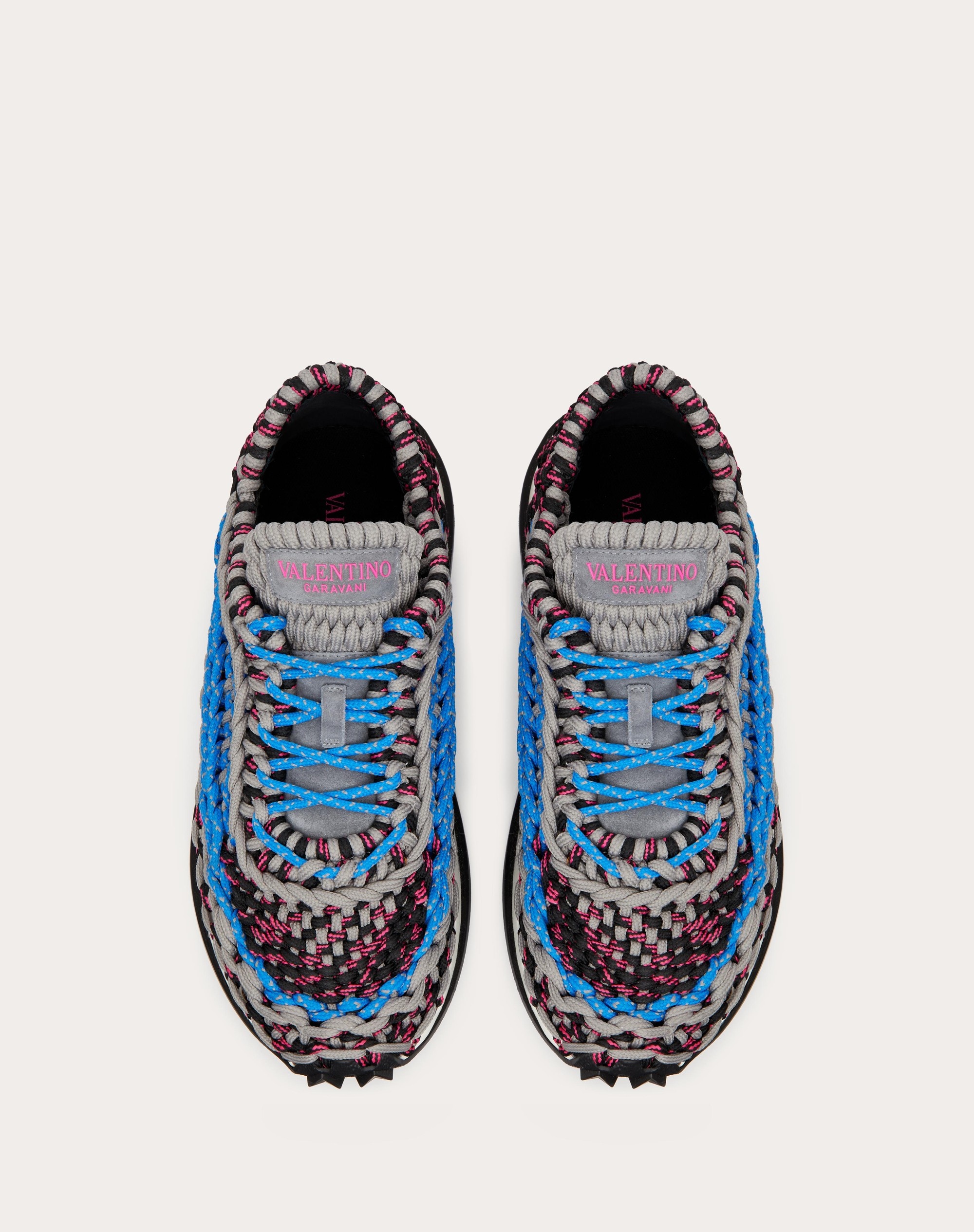 VALENTINO GARAVANI CROCHET SNEAKER IN FABRIC - 4