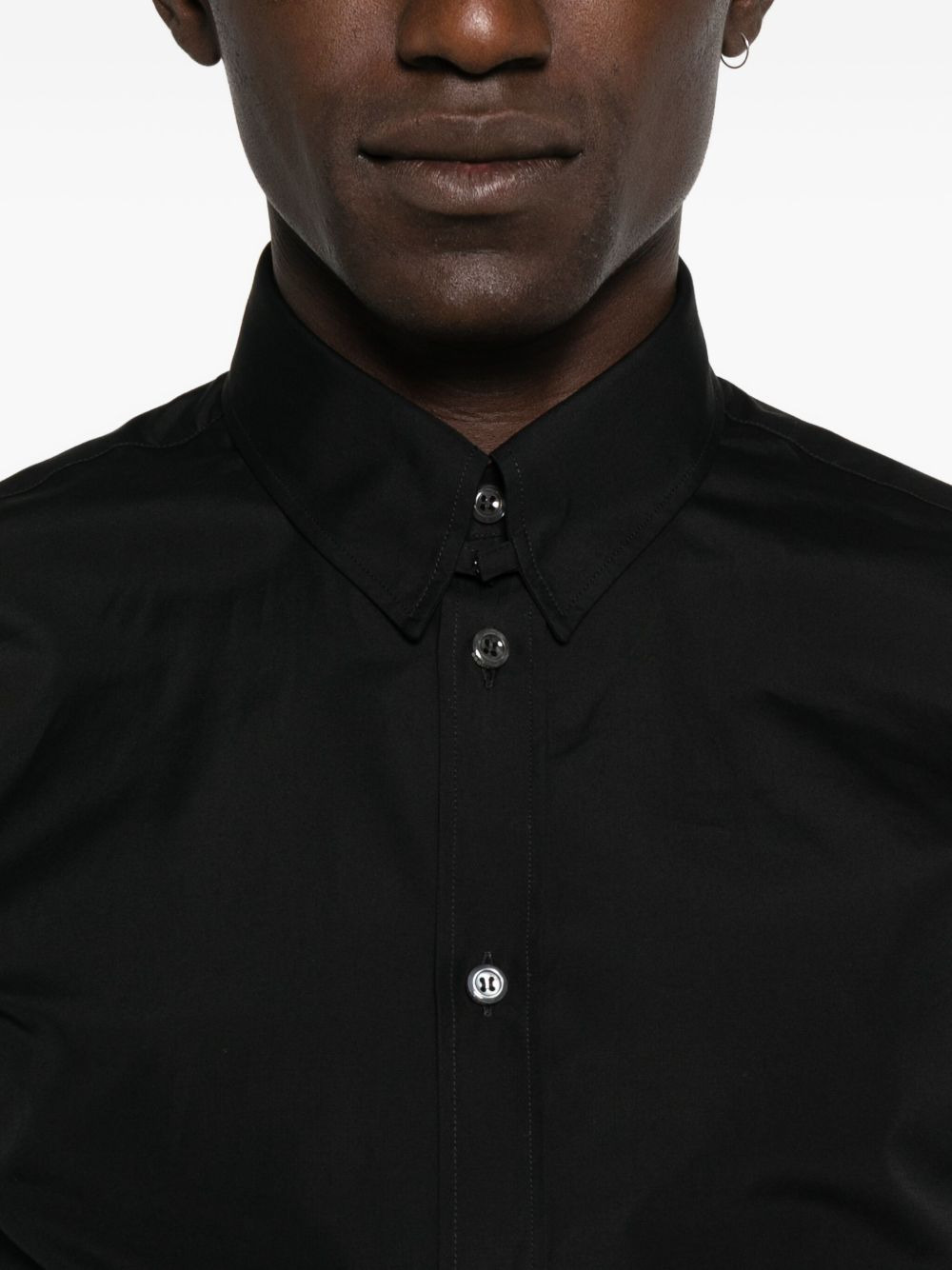 logo-detail cotton shirt - 5