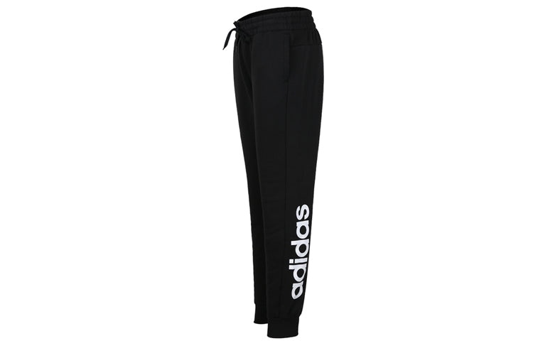 (WMNS) adidas E LIN Plus Fleece Trousers Black DP2399 - 3