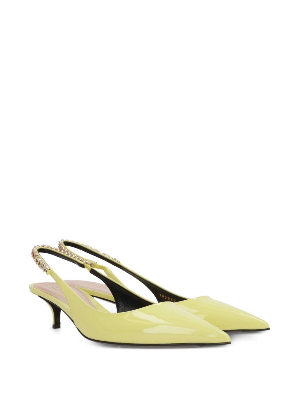 45mm Signoria chain-embellished slingback pumps - 2