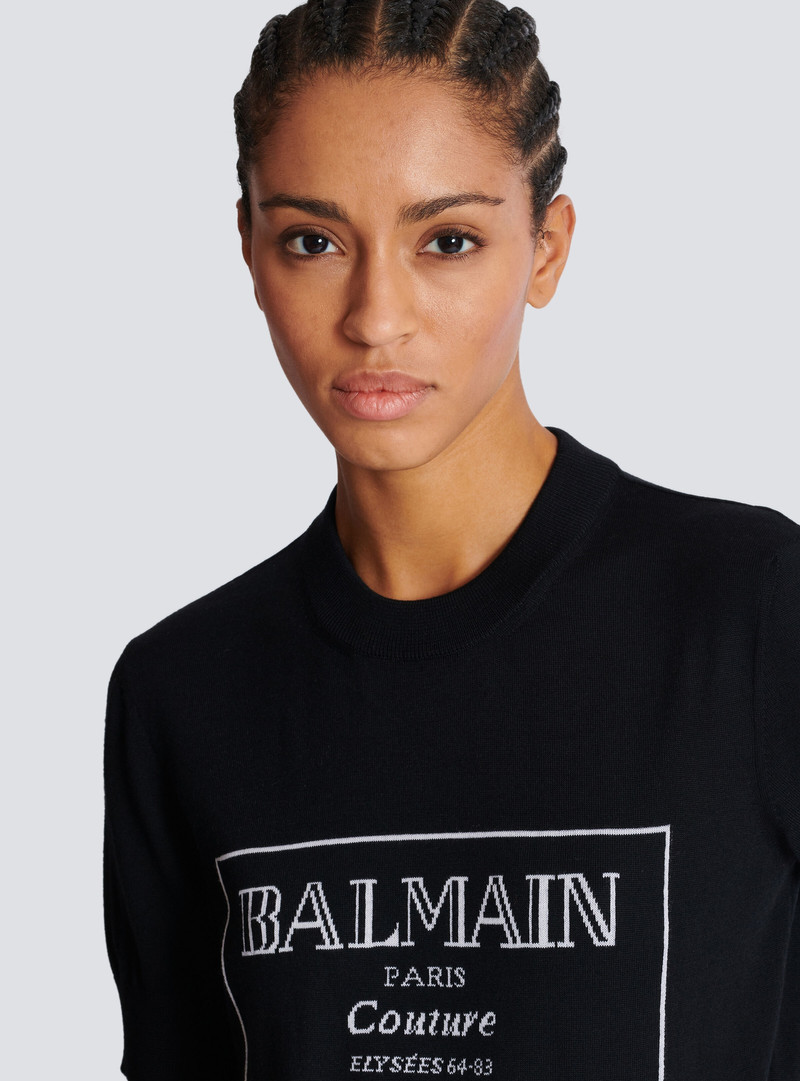 Balmain Couture two-tone knit top 7