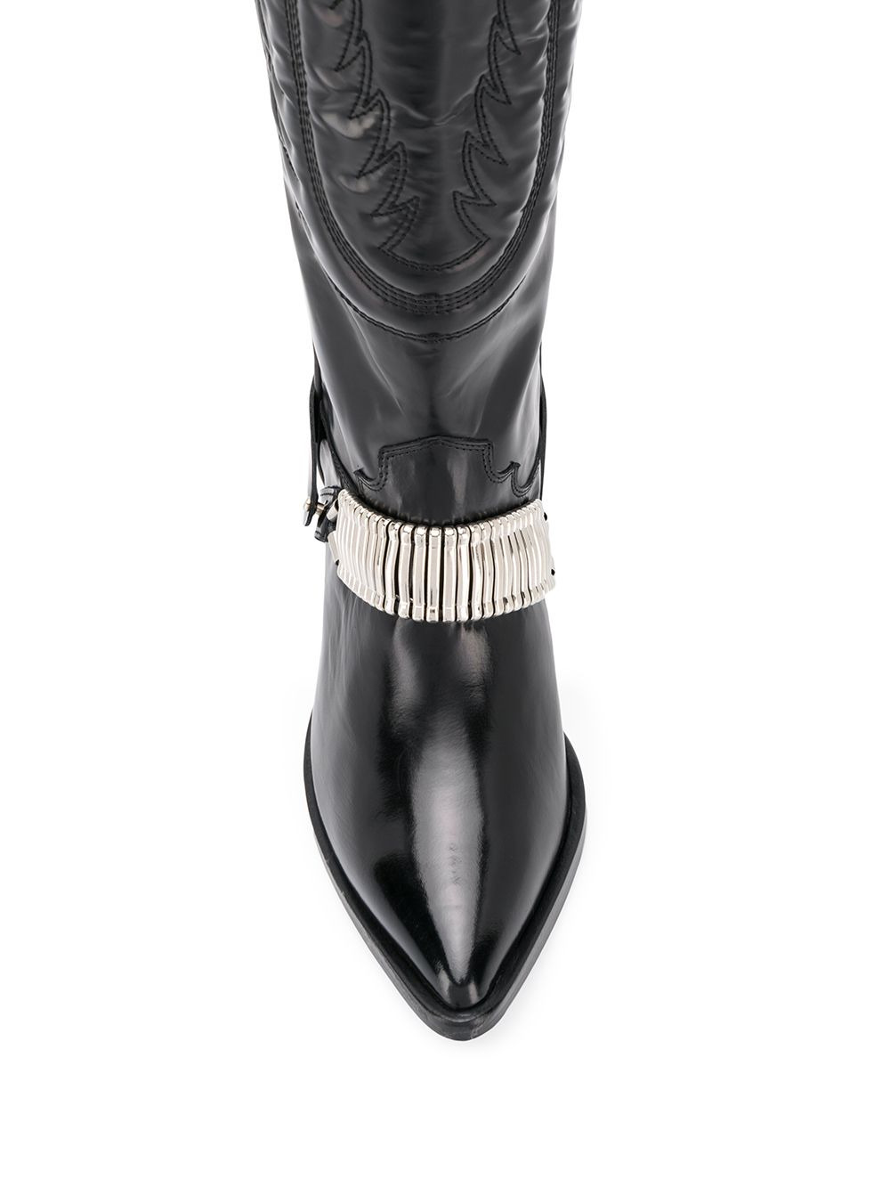 knee length cowboy boots - 4
