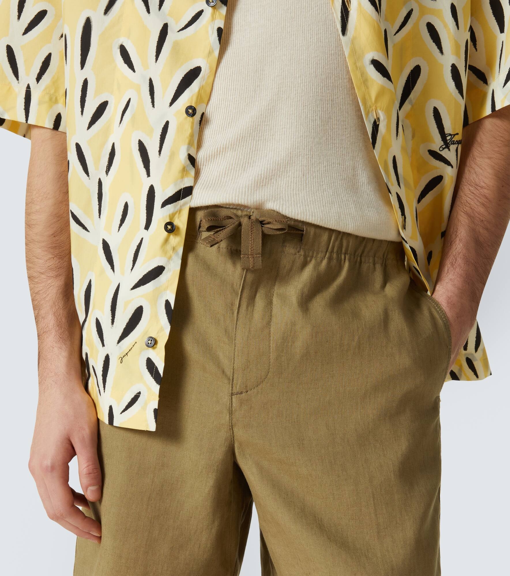 Alex linen Bermuda shorts - 5