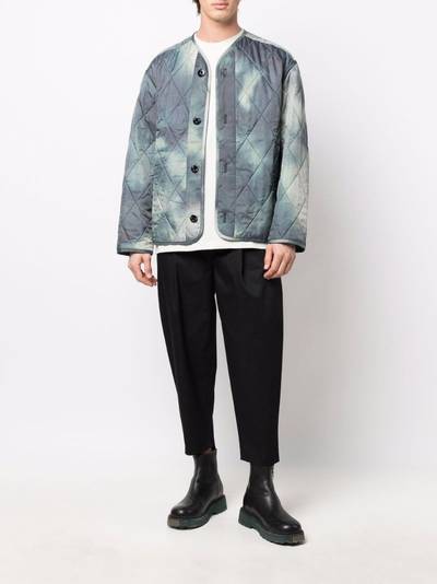OAMC diamond-quilted tie-dye jacket outlook