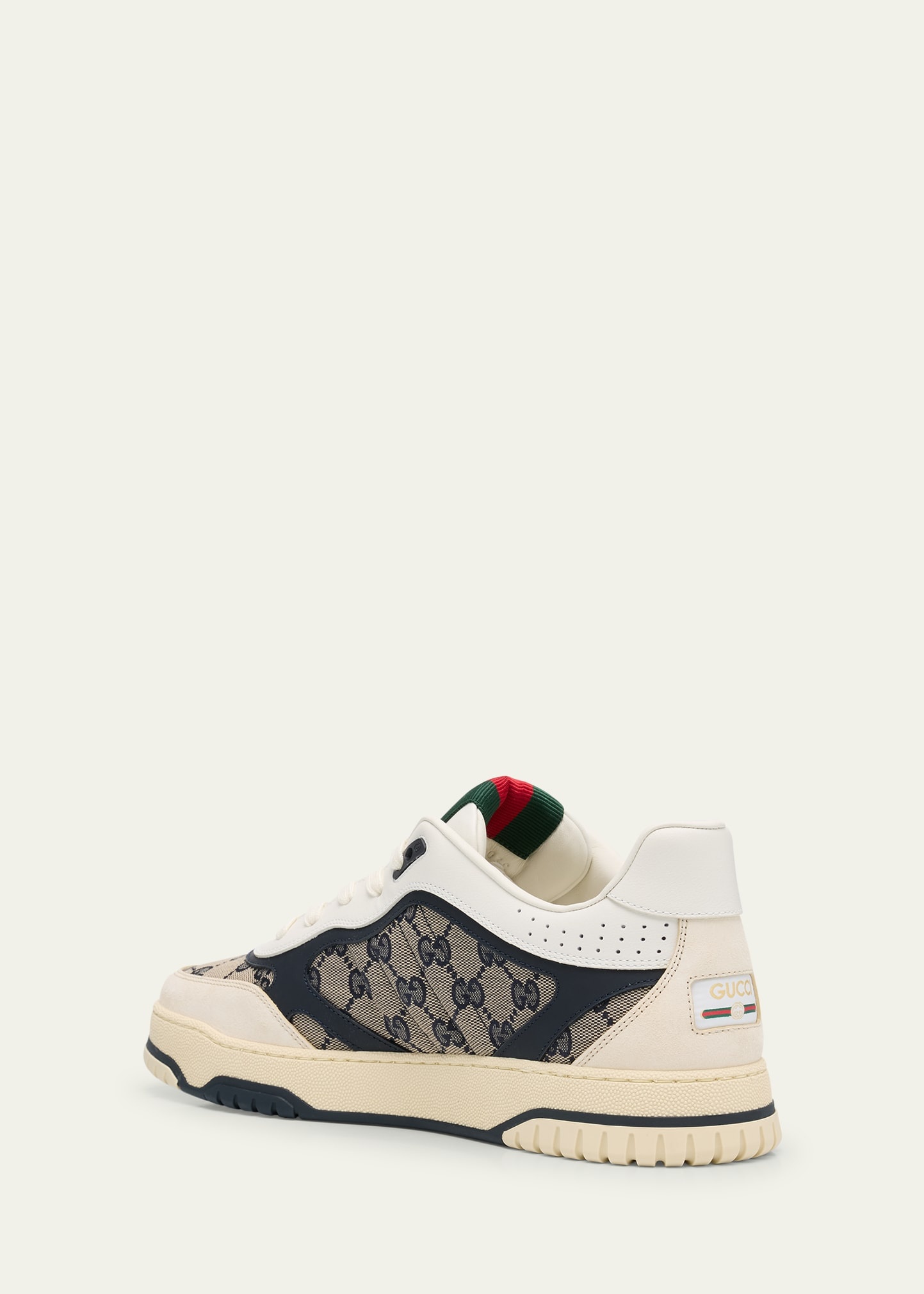 Men's Re-Web GG Supreme Canvas and Leather Sneakers - 2