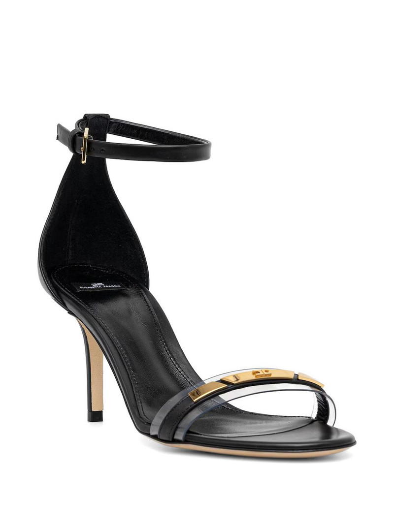 ELISABETTA FRANCHI buckled logo-detail sandals outlook