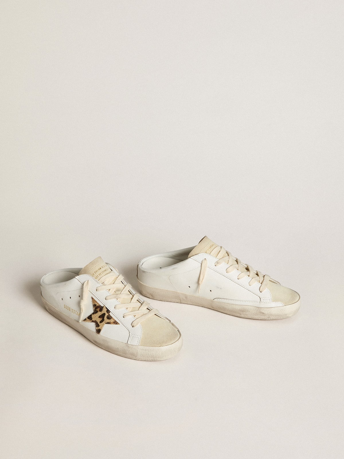 Super-Star Sabots with pony skin star and beige suede tongue - 2