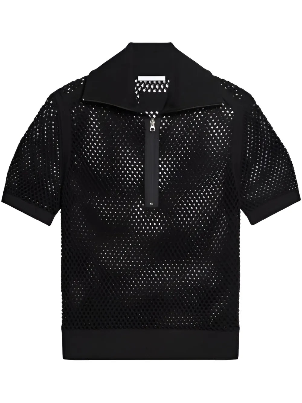 Open-Knit Polo Shirt - 1