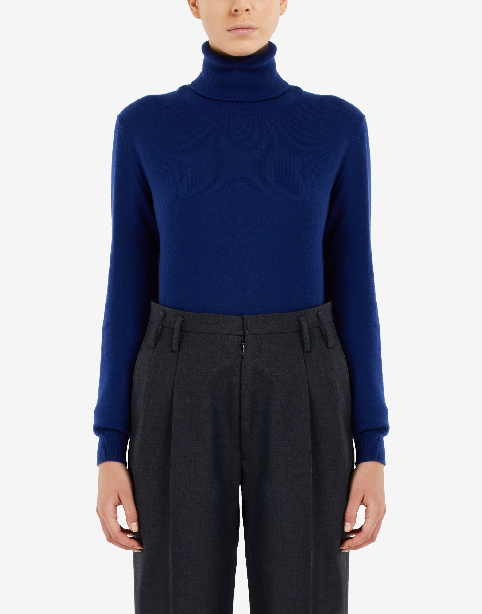 High-waisted pleated trousers - 5