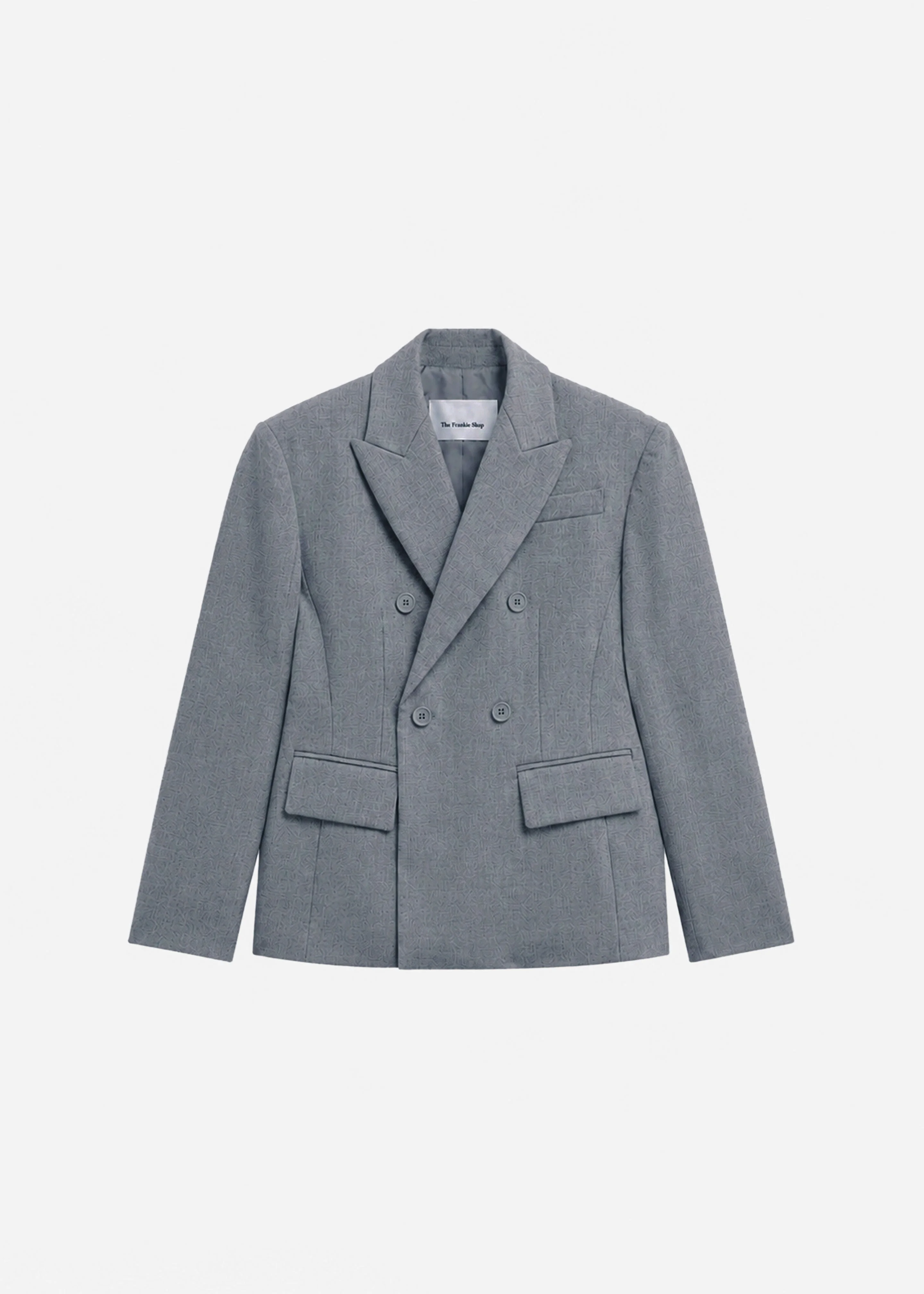 Doyer Cinched Blazer - Light Grey - 1