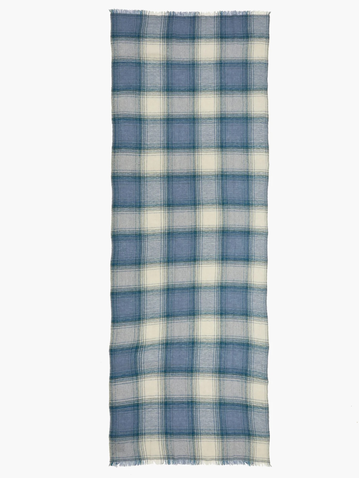 Suzanne checked wool-blend scarf - 4