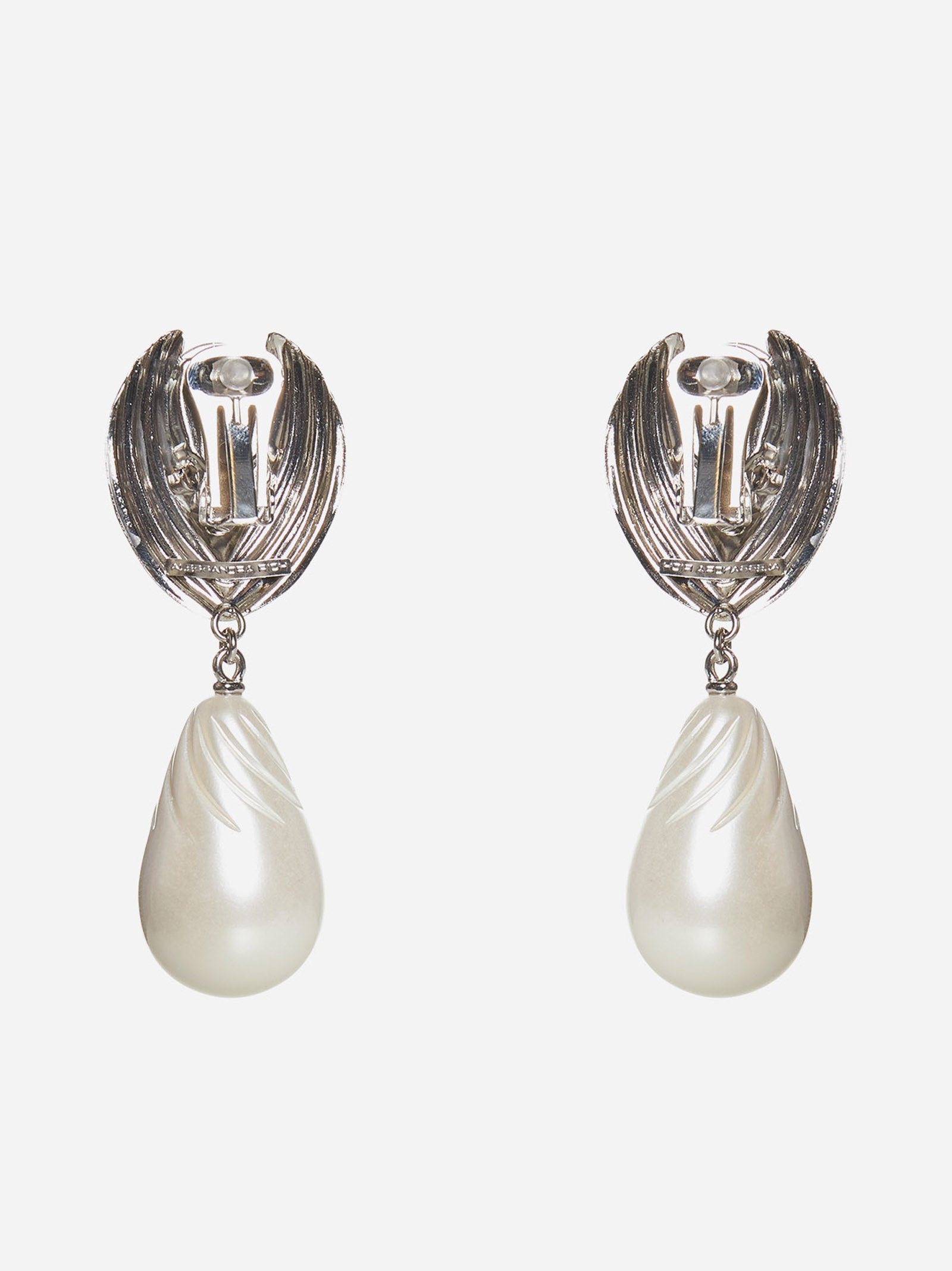 Crystal and pearl earrings - 2