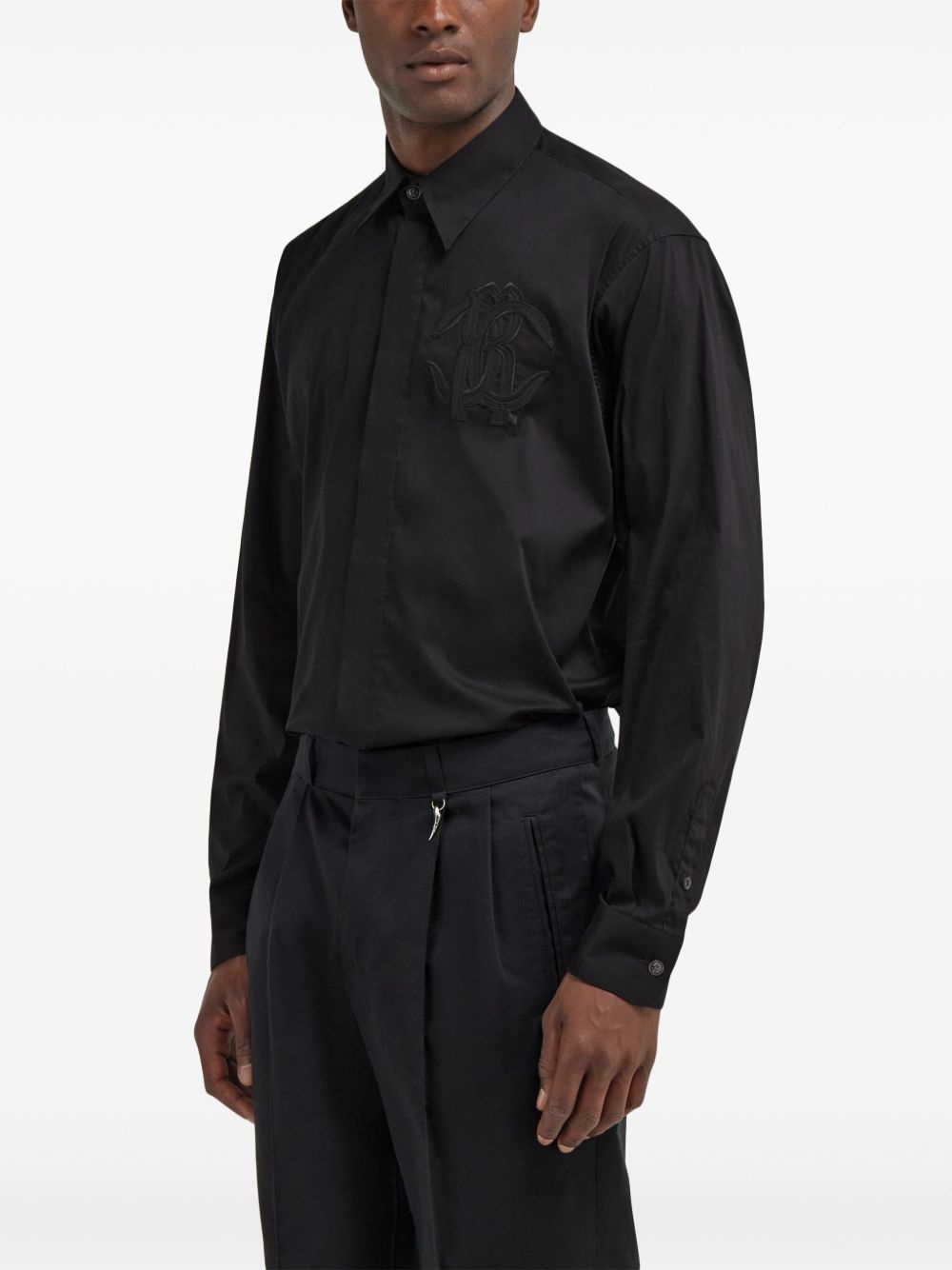 embroidered-logo shirt - 5