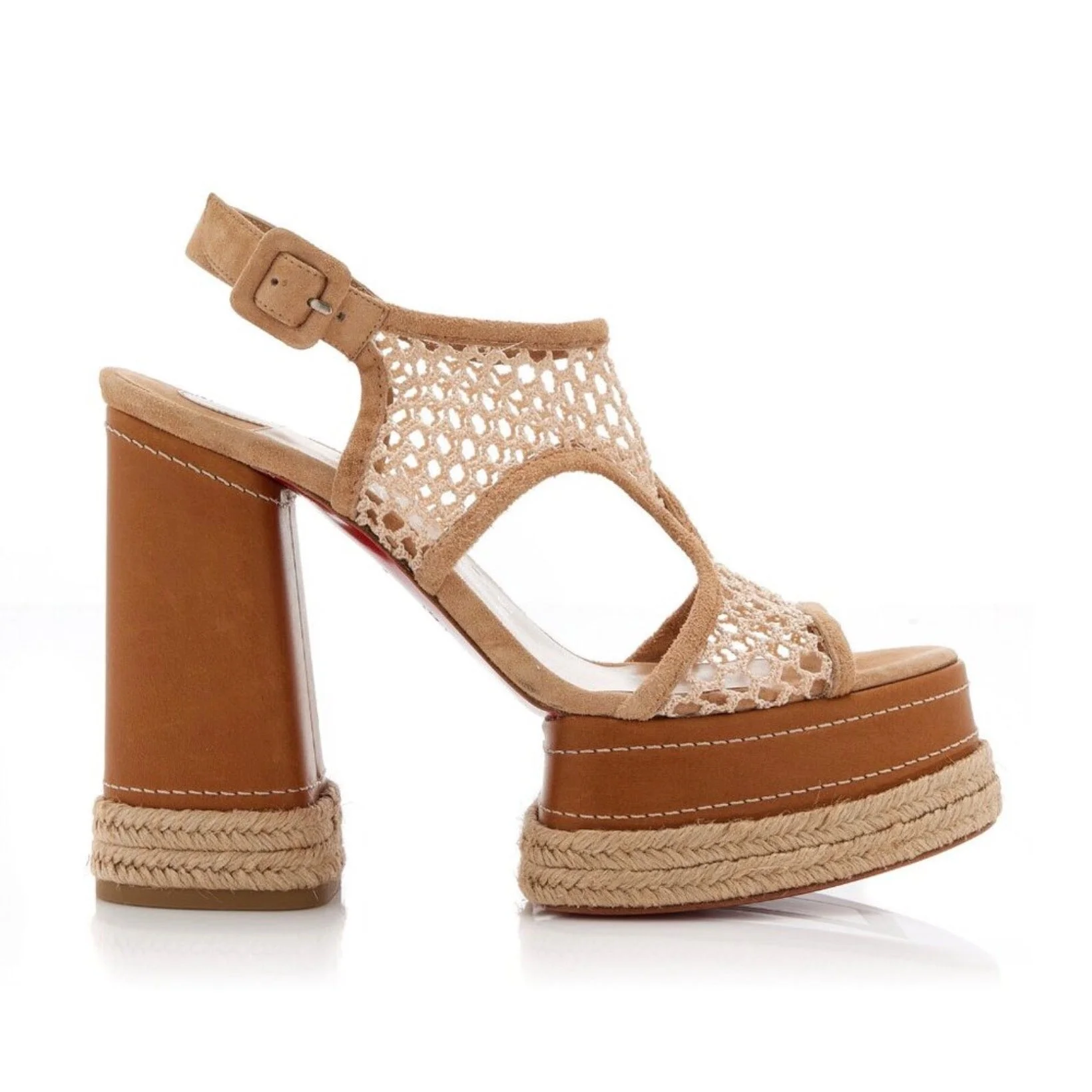 Christian Louboutin Almeja 130 Mesh Sandals - 1