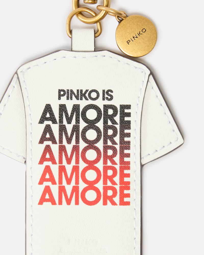PINKO IS AMORE T-SHIRT CHARM KEYRING 3