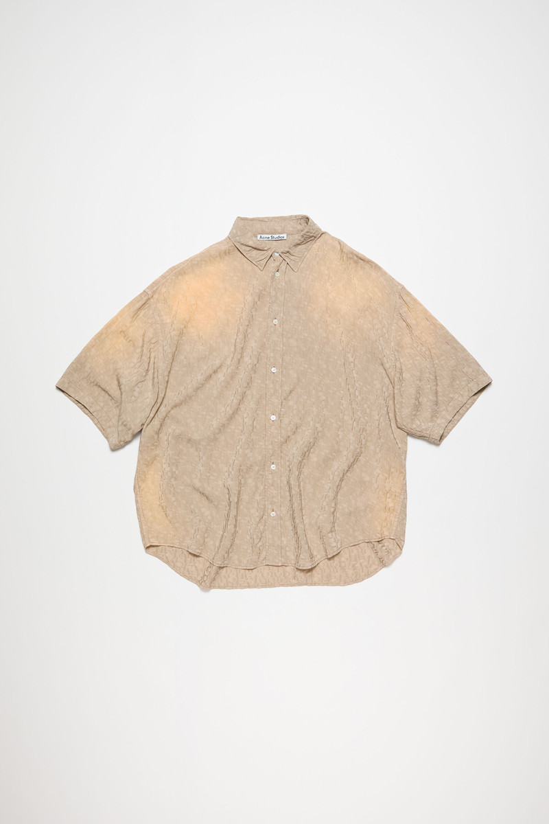 Button-up shirt monogram - Warm Grey - 1