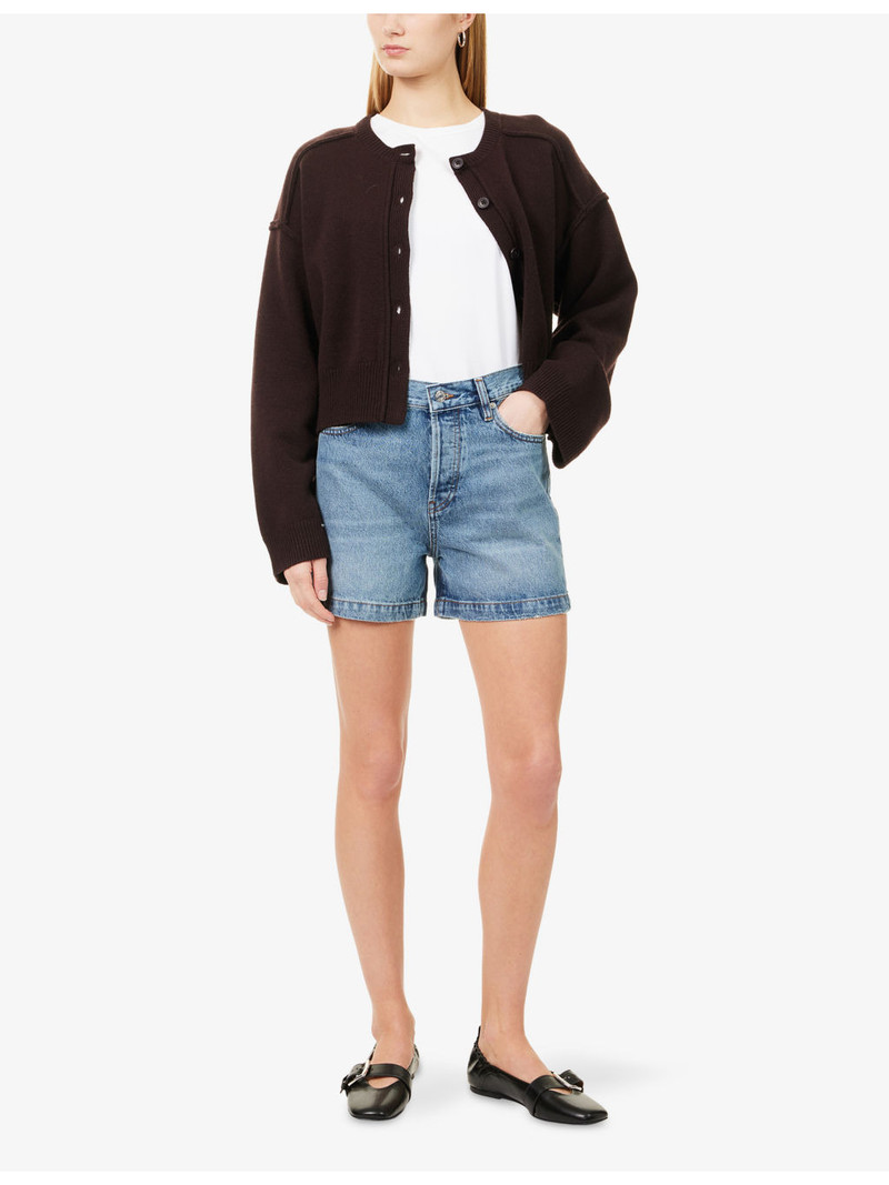 FRAME The Everyday High-Rise Denim Shorts outlook