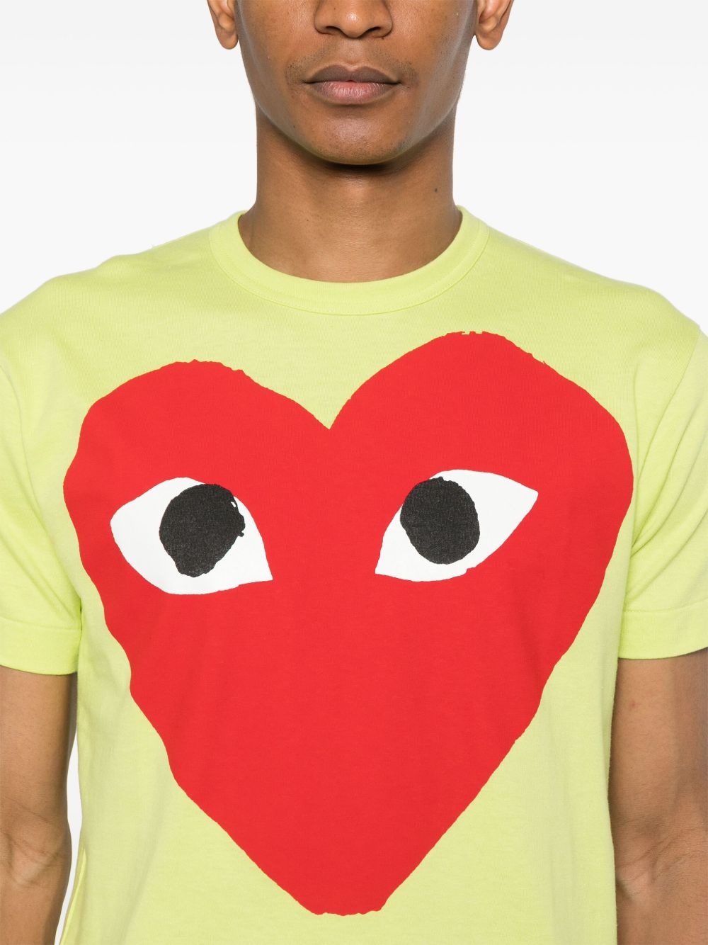 heart-print cotton T-shirt - 5