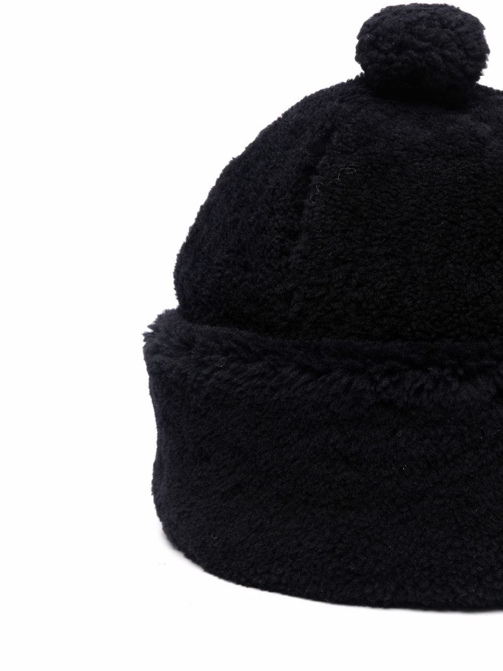 pom-pom shearling beanie - 2