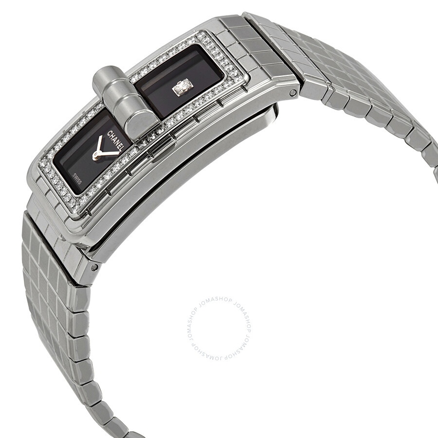Chanel Code CoCo Black Lacquered Dial Ladies Diamond Watch H5145 - 2
