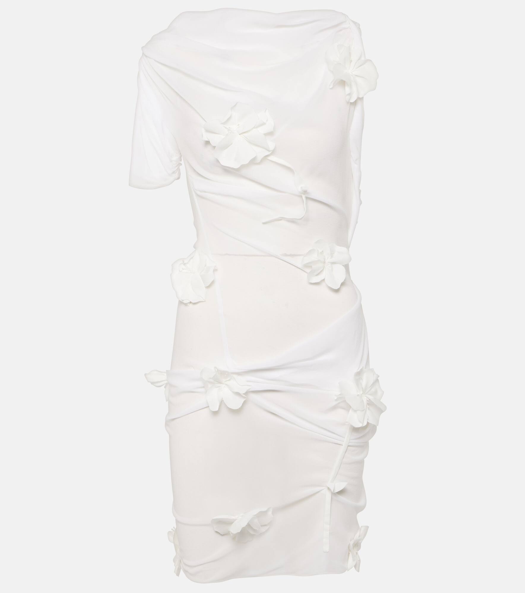 La Mini Robe Bocciolo silk-blend minidress - 1