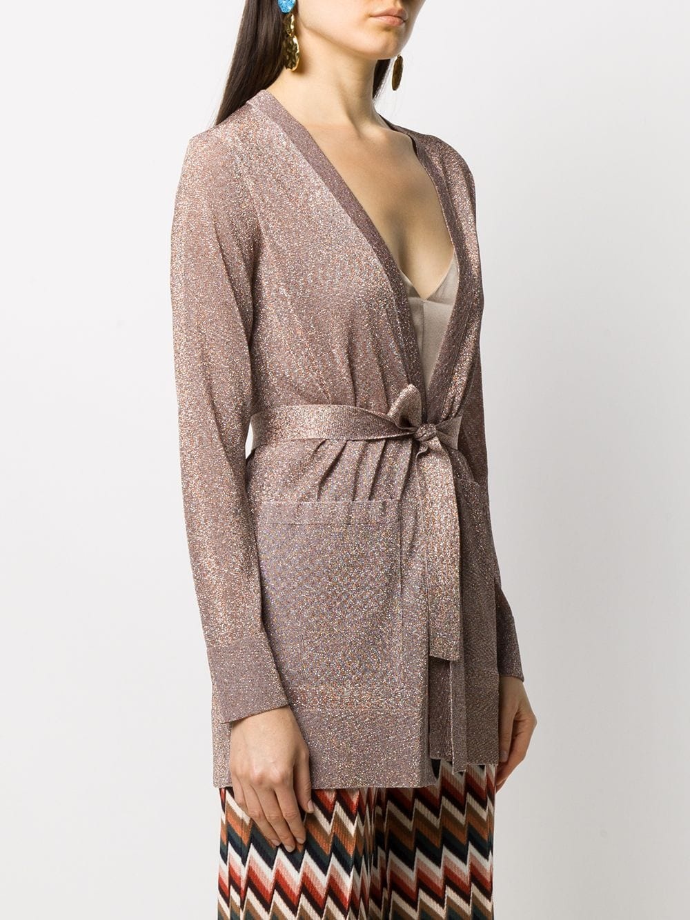 knitted wrap cardigan - 3