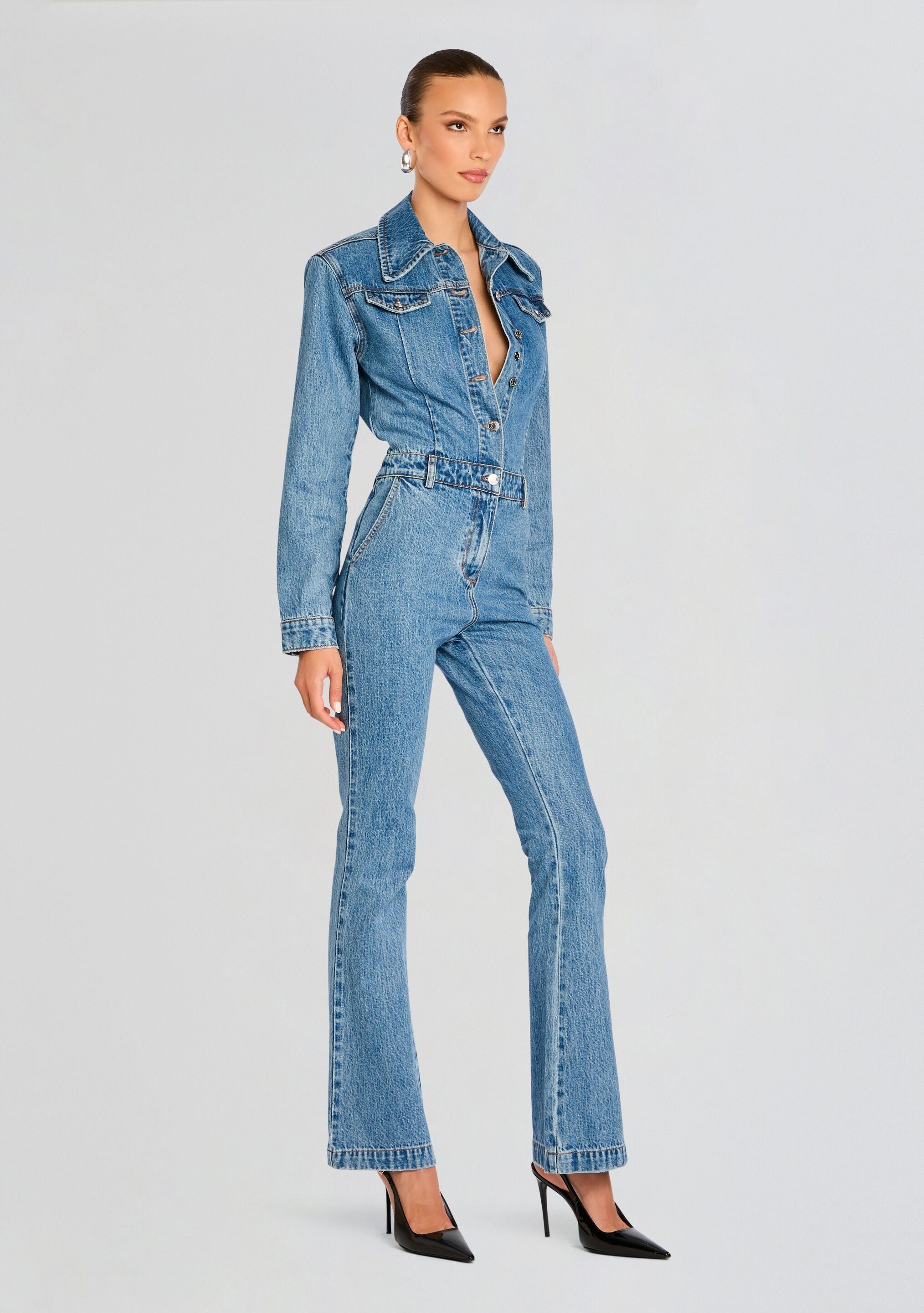 MABEL FITTED MID RISE JUMPSUIT - 3