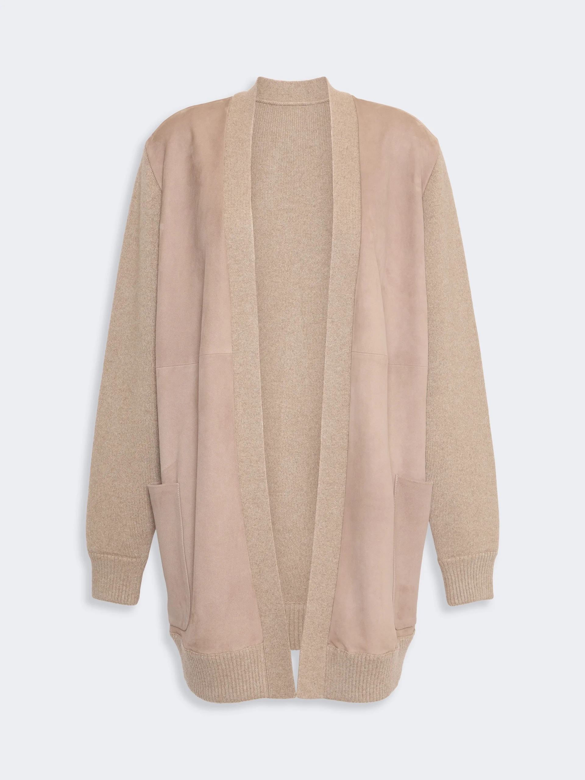 OLIVETO Wool and cashmere cardigan - BEIGE - 1
