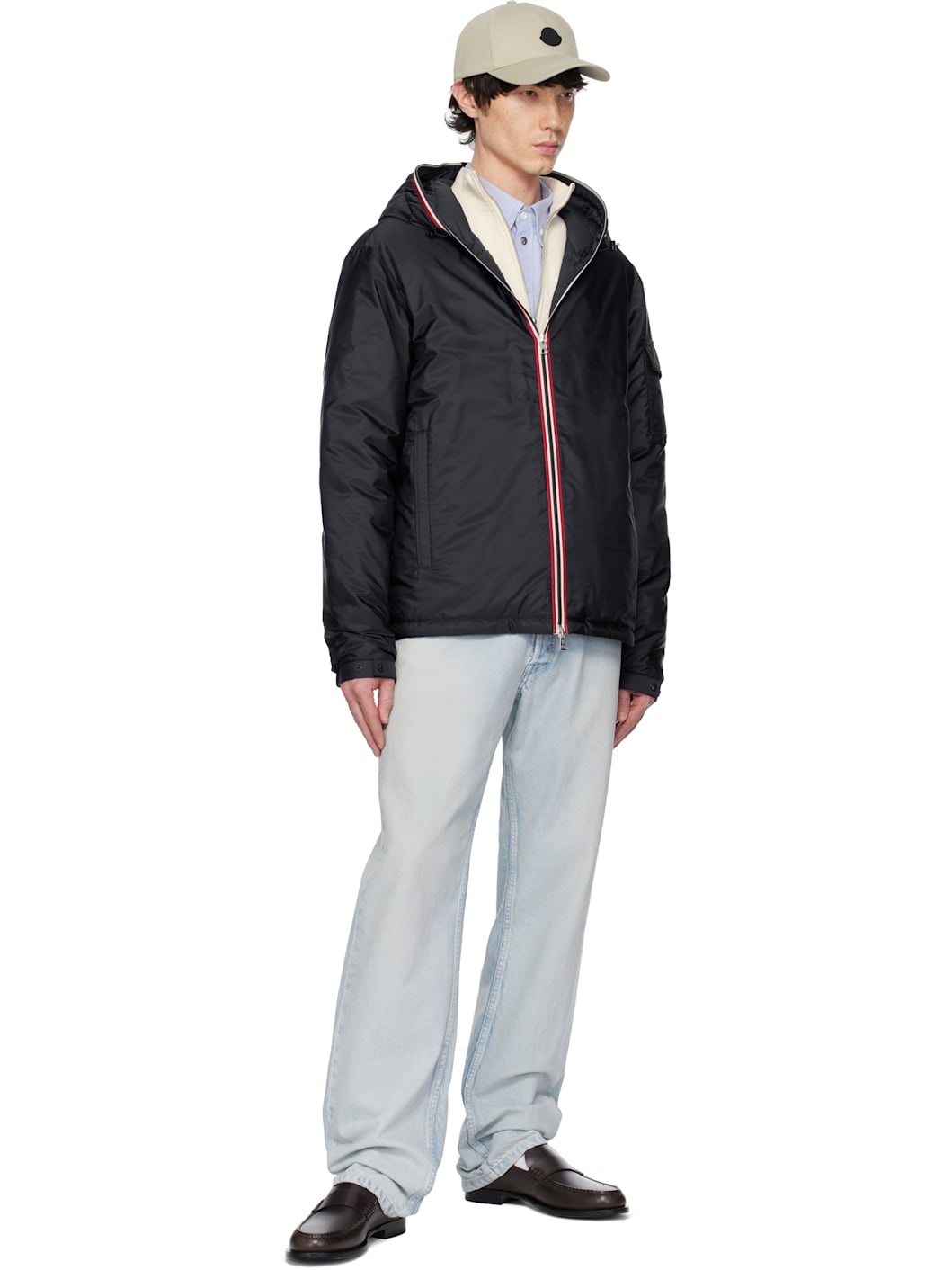 Navy Evettes Hooded Short Down Jacket - 5