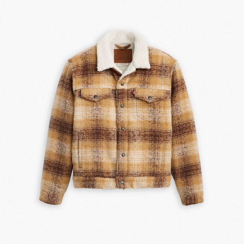PLAID TYPE III SHERPA TRUCKER JACKET 1