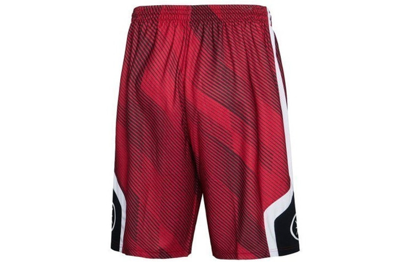Li-Ning Li-Ning Way Of Wade Logo Basketball Shorts 'Red Black' AAPP281-2 outlook