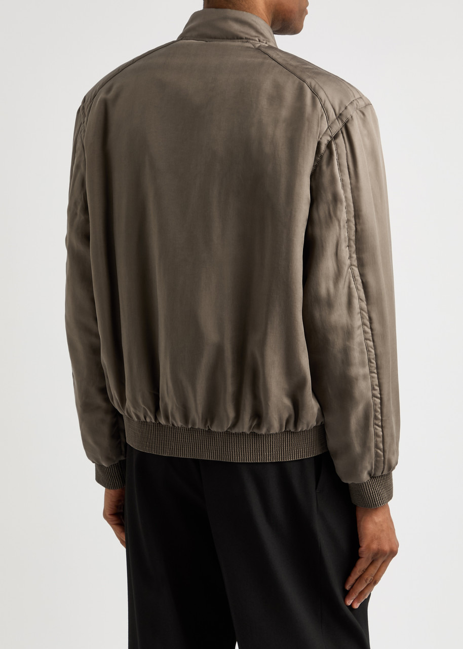 Teddy washed satin bomber jacket - 3