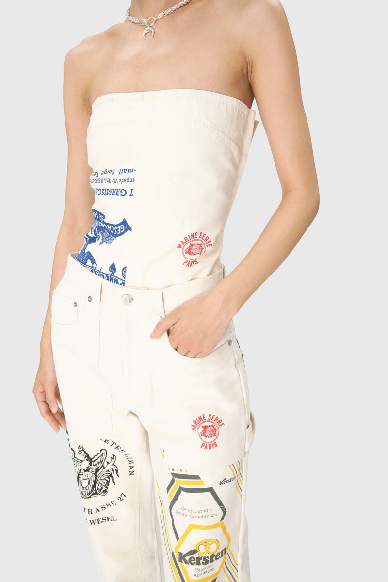 Regenerated Tote Bags Bustier Top 3