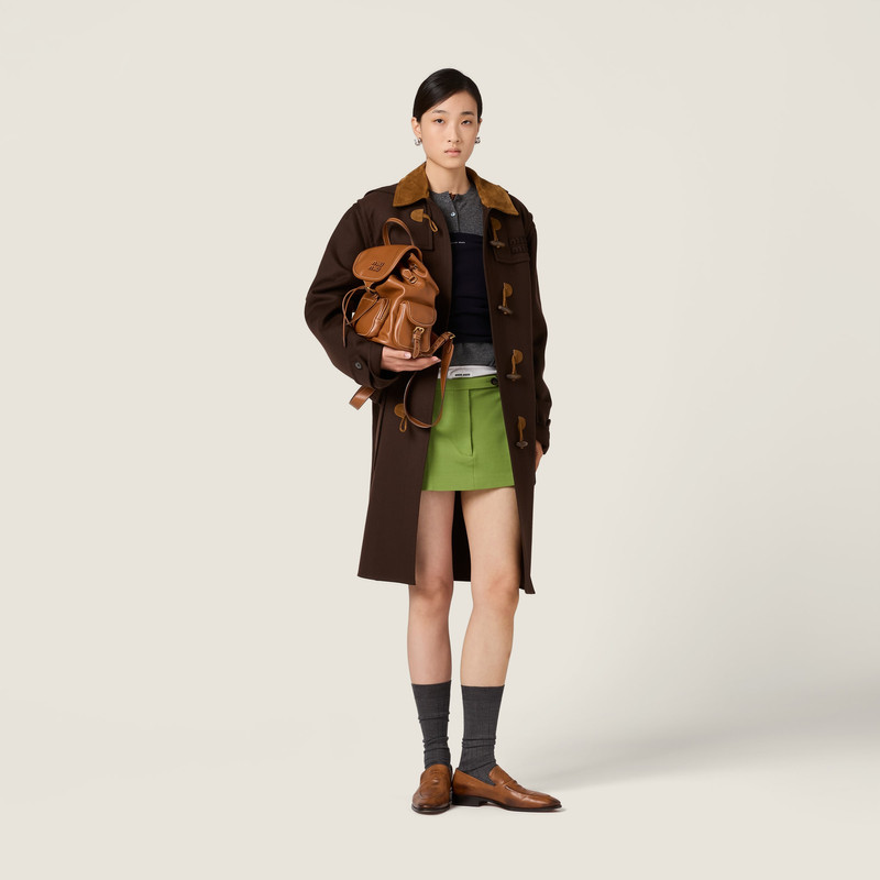 Miu Miu Milano rib knit miniskirt outlook