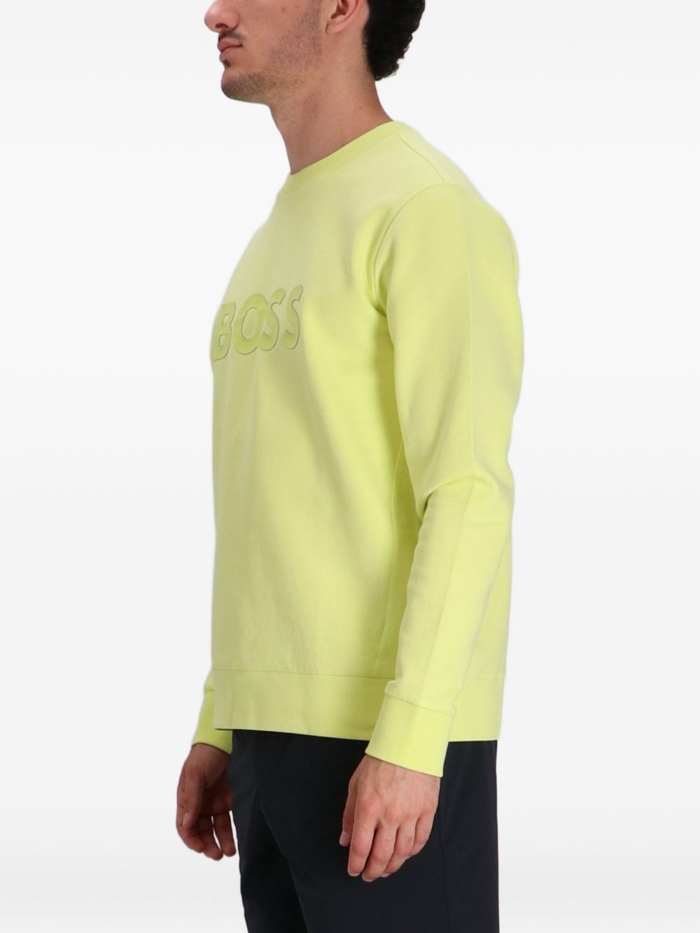 logo-embossed sweatshirt - 3