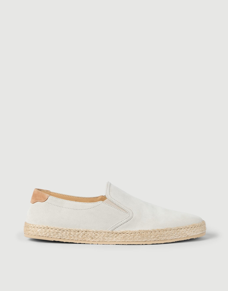 Suede slip-ons with rope insert 1