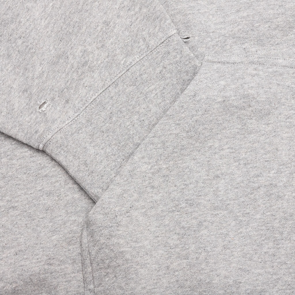 STUDIO DESTROYED HOODIE - HEATHER GREY - 3