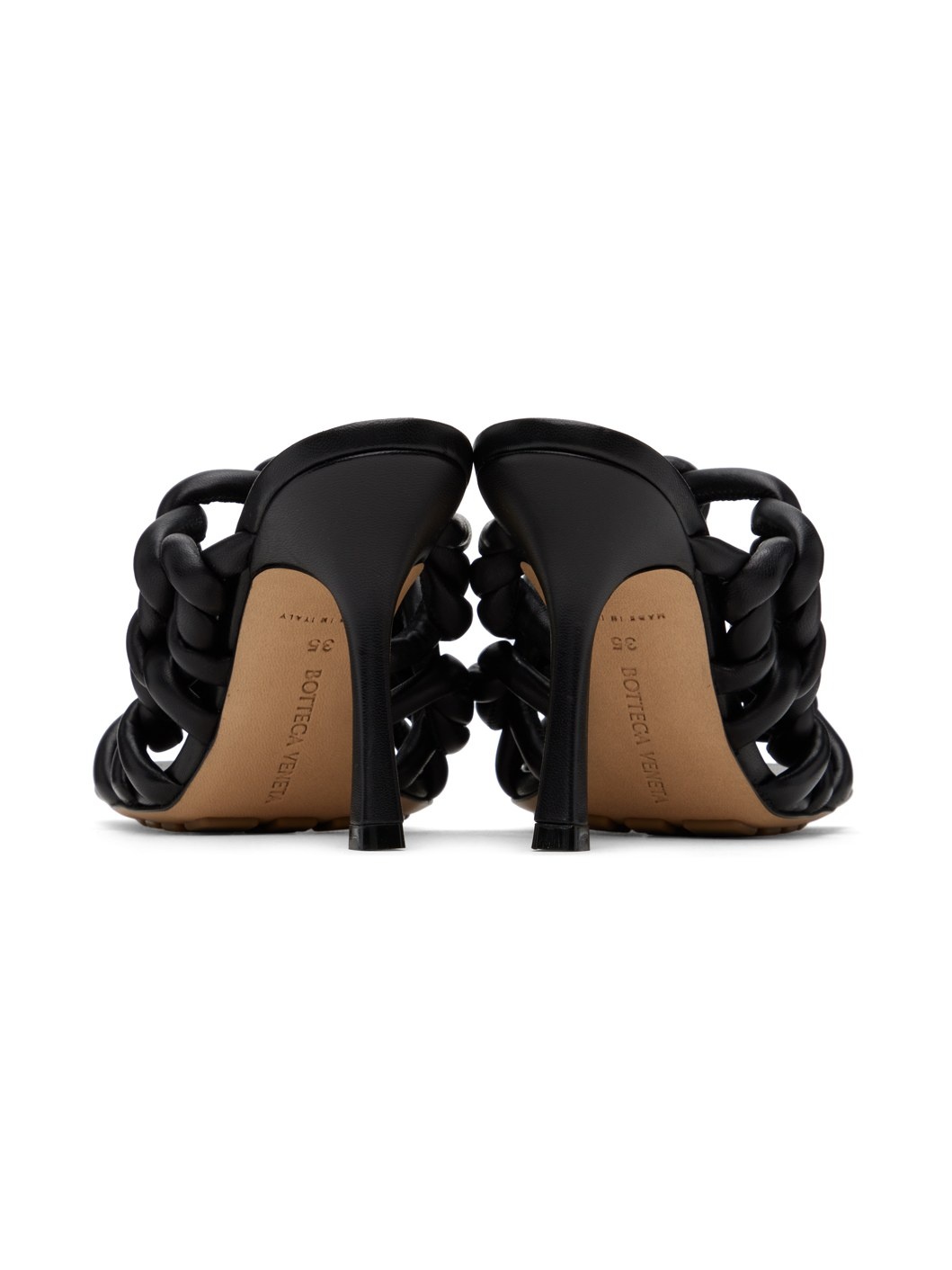 Black Stretch Mules - 2