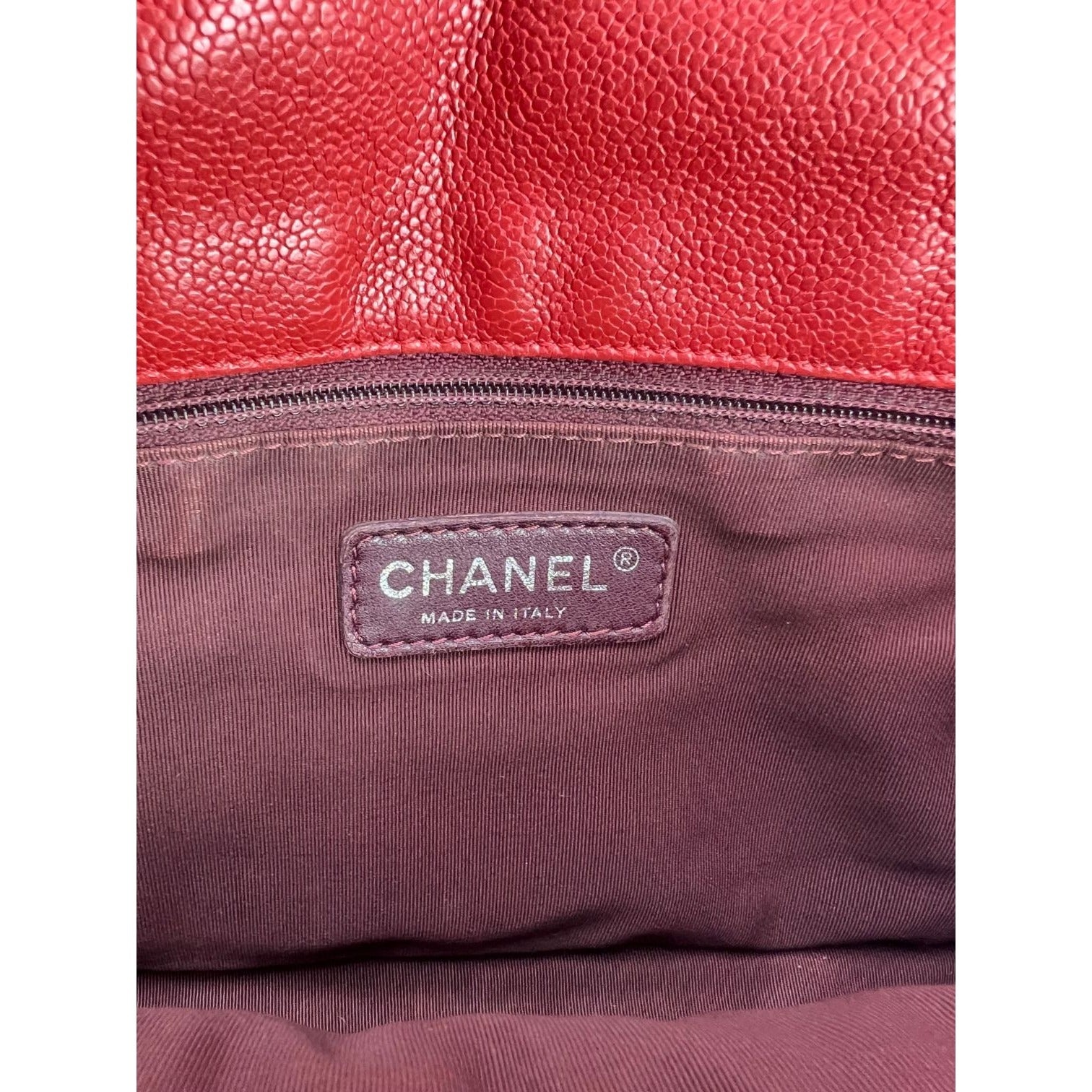 Chanel Caviar Quilted Medium French Riviera Red Flap - 3