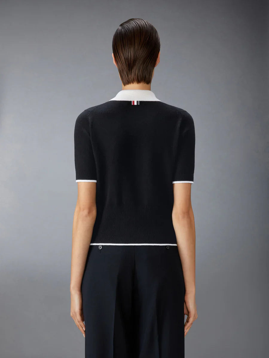 Jersey Stitch Cashmere Polo Women - 3