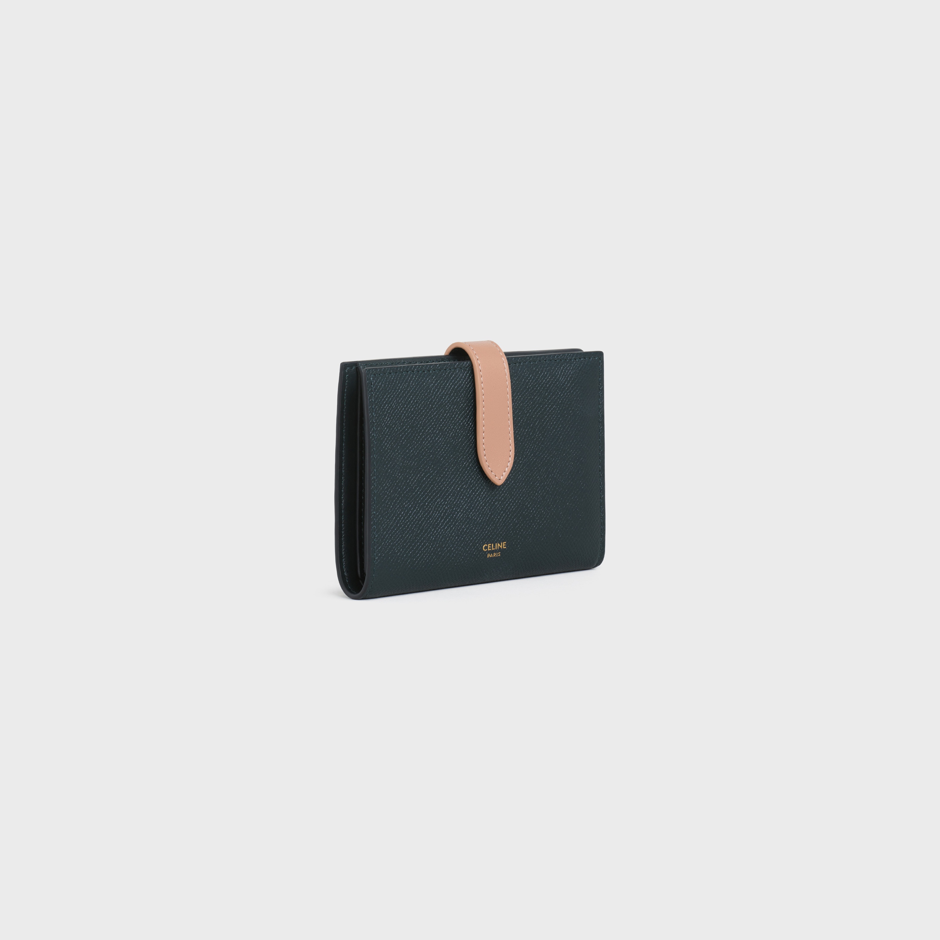 MEDIUM STRAP WALLET  IN  BICOLOUR GRAINED CALFSKIN - 2